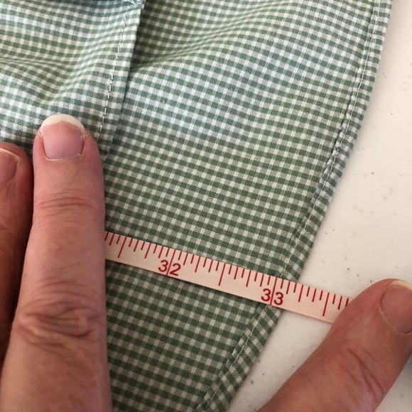 Van Heusen Checkered Dress Shirt Men Large 16.5 34-35 Regular Fit Wrinkle Free - Picture 8 of 9